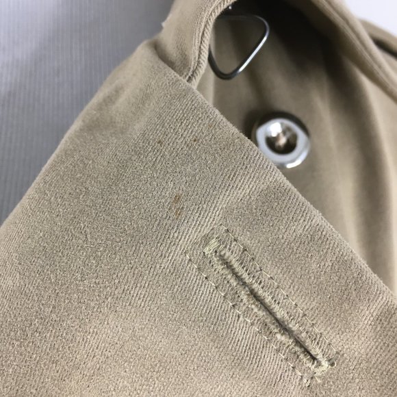 SONIA RYKIEL Beige/Brown Cashmere Blend Long Sleeve Belted Trench Coat Jacket - Picture 13 of 16